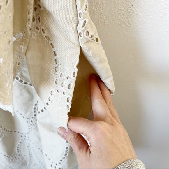 Munthe Hico Eyelet Ruffle Dress Sz 36/ US 6 - Picture 6 of 8